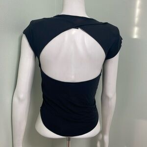Factory by Erik Hart Black open back tee size XS